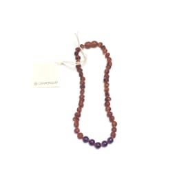 Raw Baltic Amber + Amethyst || Necklace 12"