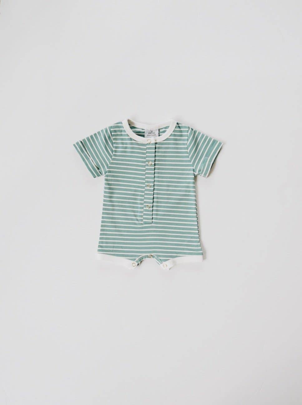 Shortie Romper - Ocean Stripe