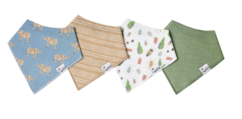 Peanut Baby Bandana Bib Set