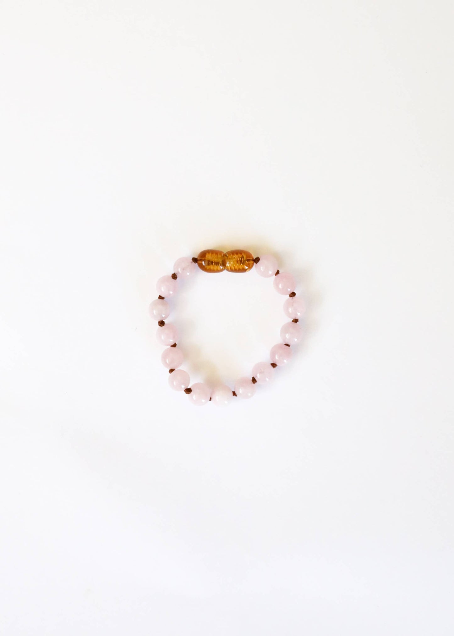 Pure Gemstone + Rose Quartz 6” Baby Anklet or Bracelet