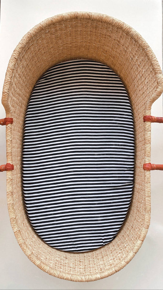 Versatile Moses Basket / Bassinet / Small Cover - Stripe