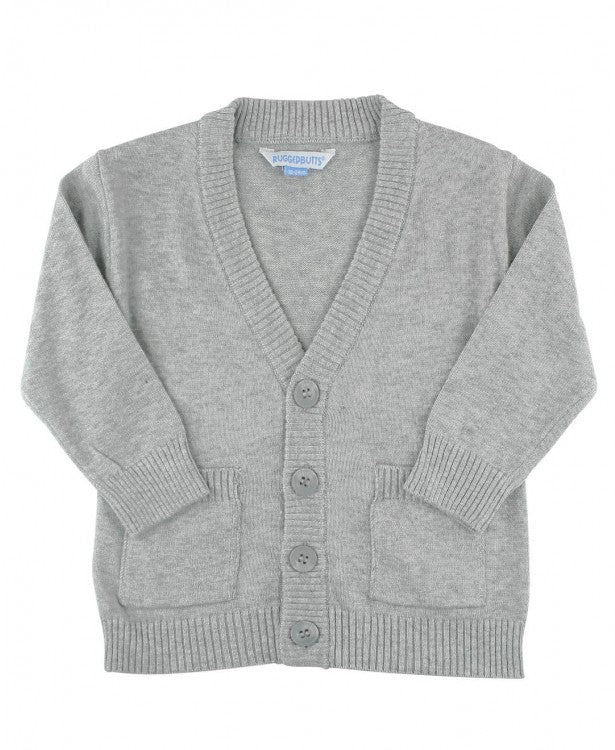 Heather Gray Button Cardigan