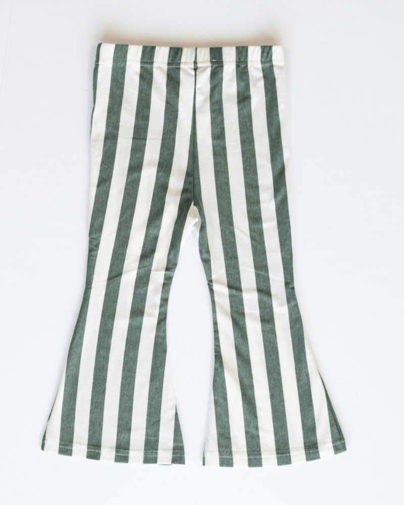 Blakely Boho bell bottoms - Green stripe