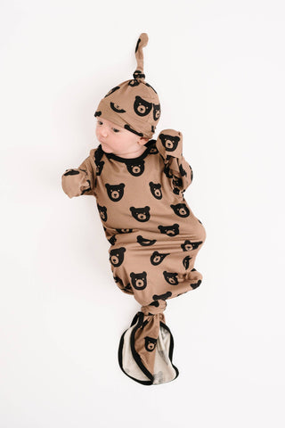 Little One Shop - Brown Bear Sleep Gown Set