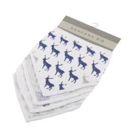 Blue Deer Bandana Bibs - Set of 4