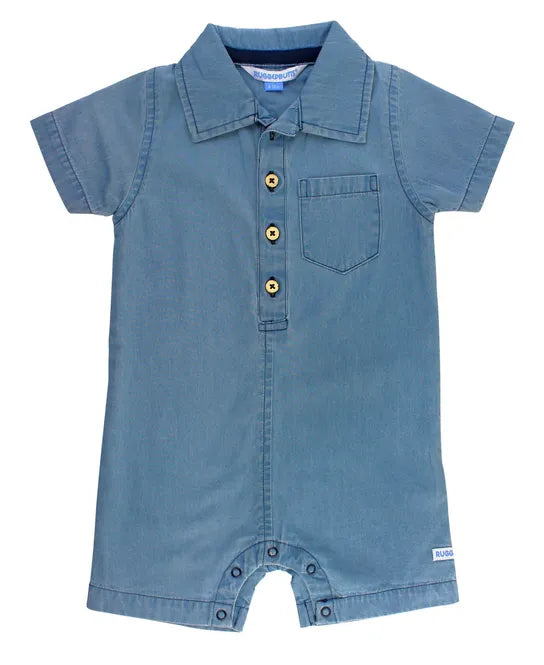 Light Wash Denim Romper