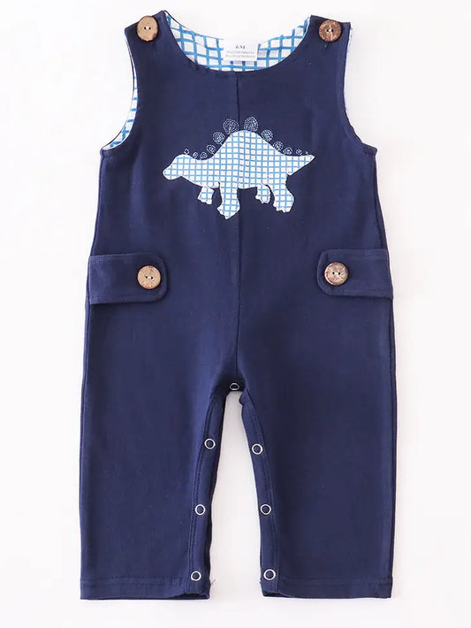 Navy Dinosaur Applique Jonjon