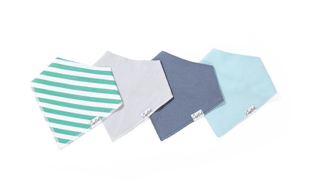 Oxford Baby Bandana Bib Set (4-pack)