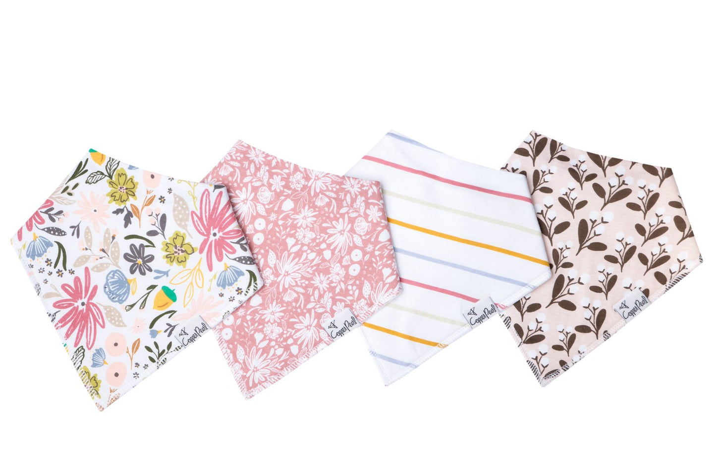 Olive Bandana Bib Set (4-pack)